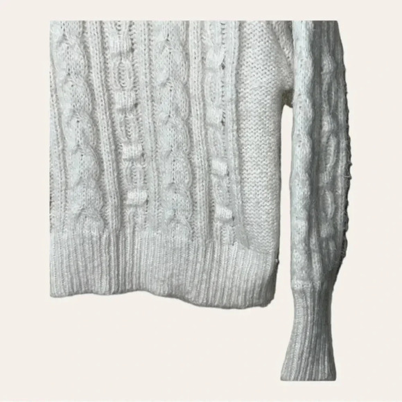 A NEW DAY TURTLE NECK SWEATER LONG SLEEVE CABLE KNITTED SIZE MEDIUM - Picture 5 of 12